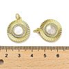Brass Micro Pave Clear Cubic Zirconia Pendants KK-K365-02C-G-3