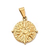 PVD Vacuum Plating 304 Stainless Steel Pendants X-STAS-F277-29G-1