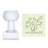 Clear Acrylic Soap Stamps DIY-WH0445-007-1