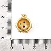Brass Micro Pave Colorful Cubic Zirconia Pendants KK-I360-039G-3