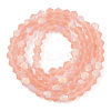 Imitate Austrian Crystal Bicone Frosted Glass Beads Strands GLAA-F029-TM4mm-A15-2