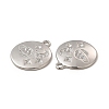 Tarnish Resistant 304 Stainless Steel Pendant Rhinestone Settings STAS-C070-23P-2