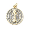 Brass Enamel Pendants KK-H255-05G-01-1