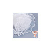 Polyester Flower Bouquet Wrapping Mesh Paper SRIB-WH0011-214C-7