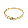 201 Stainless Steel with Rhinestone Bangles for Women LS-BJEW-B138-03G-4