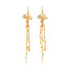 Alloy Jellyfish Tassel Dangle Earrings FS-WGBA216-04-3