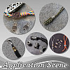 3Pcs 3 Colors Brass EDC European Beads KK-UN0001-86-6