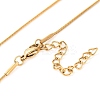 201 Stainless Steel Round Snake Chain Necklaces for Women NJEW-G140-06A-G-1-3