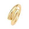 Brass Cuff Rings for Women RJEW-Z113-15G-2