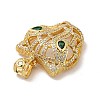 Brass Clear Cubic Zirconia Pendants KK-H433-42G-3
