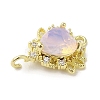 Brass Micro Pave Cubic Zirconia Pendants KK-K371-05G-2