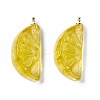 Transparent Resin Pendants LS-RESI-P020-01P-4