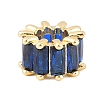 Real 18K Gold Plated Brass Micro Pave Cubic Zirconia European Beads KK-C170-32G-4