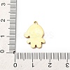 Christmas 304 Stainless Steel Enamel Pendants STAS-B112-02G-04-3