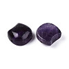 Natural Amethyst Cat Head Shape Beads G-T144-05A-2