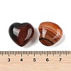 Natural Agate(Dyed & Heated) Heart Palm Stone G-Q021-04G-3