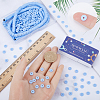 3 Strands Flat Round Handmade Polymer Clay Beads CLAY-SC0001-69D-3