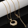 Brass Micro Pave Cubic Zirconia Pendant Necklaces for Women LS-NJEW-U020-01G-01-3
