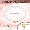 1Pc Brass Clear Cubic Zirconia Letter Pendant Necklaces NJEW-LP0001-32G-2