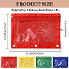 4Pcs 4 Colors Oxford Cloth with Alloy Pen Cases for 3-Ring Binder AJEW-CP0008-01-2