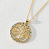 18K Gold Plated Tree of Life Pendant Necklace ST7875140-1
