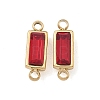 Birthstone 304 Stainless Steel Rhinestone Connector Charms STAS-L022-576G-07-1