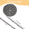 2.5 Yards Stainless Steel Rivet Studed Cord with Adhesive Back OCOR-CA0001-31A-2