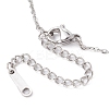 Natural Fluorite Nugget Pendant Necklaces NJEW-JN04507-01-6