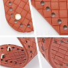 4Pcs 4 Colors Oval Imitation Leather Crochet Bag Bottom PURS-WR0001-03-3
