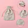 24Pcs 6 Colors Polycotton(Polyester Cotton) Packing Pouches Drawstring Bags ABAG-FS0001-12-3