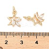 Brass Micro Pave Cubic Zirconia Pendants KK-B133-05G-05-3