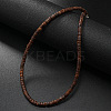 Retro Men's Coconut Heishi Beaded Necklaces OX2630-2-1
