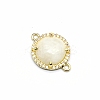 Natural Moonstone Connector Charms PW-WGD2653-05-1