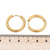 Ion Plating(IP) 304 Stainless Steel Huggie Hoop Earrings X-EJEW-O087-06A-5