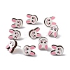 Natual Wood Easter Stud Earrings EJEW-C013-02B-3