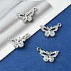 20Pcs 5 Styles Platinum Alloy Crystal Rhinestone Pendants ALRI-YW0001-22-4