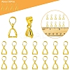 50Pcs Brass Ice Pick Pinch Bails IFIN-FS0001-47A-5