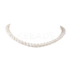 Natural Cultured Freshwater Pearl Two Sides Polished Beaded Necklaces for Women NJEW-JN05334-02-3