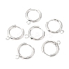 201 Stainless Steel Huggie Hoop Earring Findings LS-STAS-P283-01D-S-3