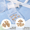8Pcs 4 Styles Brass with Clear Cubic Zirconia Stud Earring Findings KK-TA0002-61-5