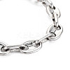 Alloy Coffee Bean Chain Bracelet for Men Women BJEW-N015-012-2