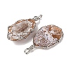 Natural Agate Big Pendants G-A282-06P-3
