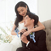 2Pcs 2 Styles Silk Cloth Imitation Rose Wrist Corsage AJEW-DR0002-08-5