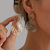 Zinc Alloy Dangle Stud Earrings FS-WGB8B18-01-2