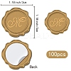 100Pcs Adhesive Wax Seal Stickers DIY-CP0009-47D-2