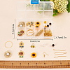 SUNNYCLUE DIY Sunflower and Bee Earring Making Kit DIY-SC0020-20-7