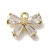 Rack Plating Brass Micro Pave Cubic Zirconia Charms KK-M014-02D-G-1