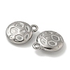 Anti-Tarnish 304 Stainless Steel Pendants STAS-Q334-12P-01-2