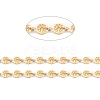 Handmade PVD Vacuum Plating 304 Stainless Steel Flat Round Charms Link Chains CHS-M004-10G-2