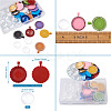 DIY Flat Round Pendant Making Kits DIY-TA0008-46-10